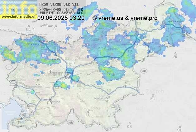 Radarska karta padavin