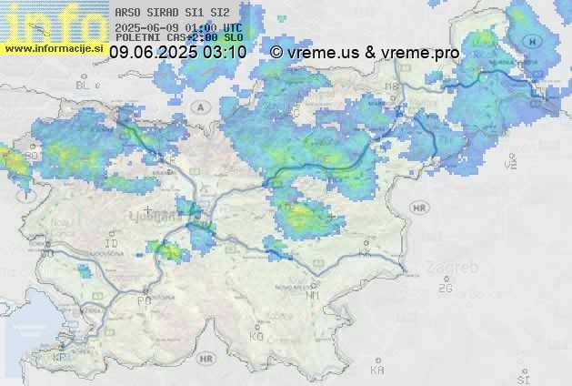 Radarska karta padavin