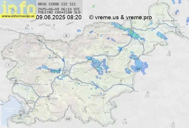 Radarska karta padavin