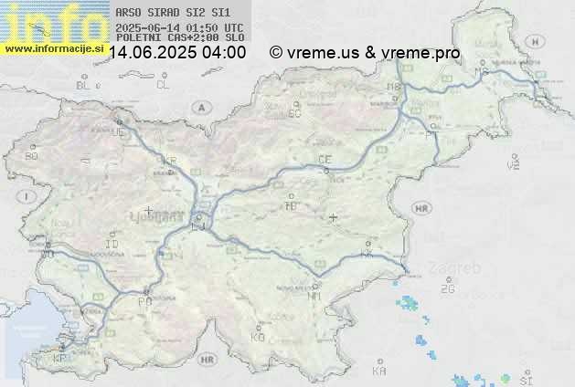 Radarska karta padavin