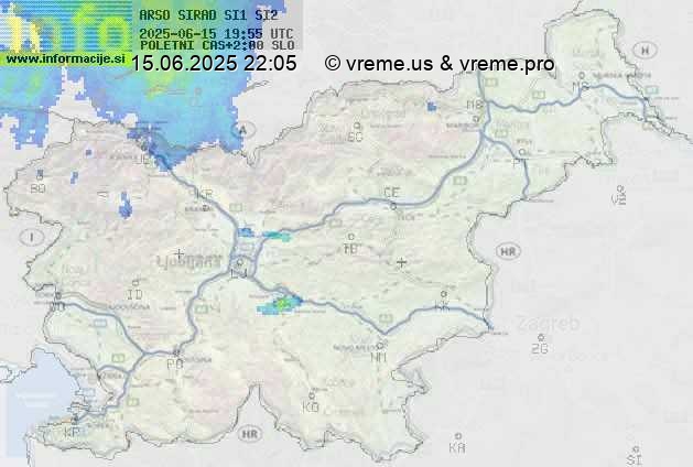 Radarska karta padavin
