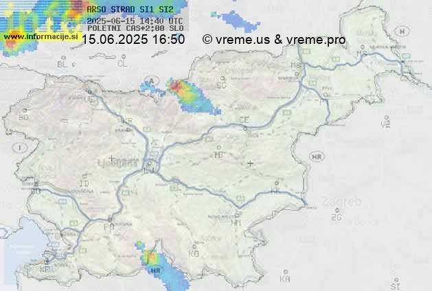 Radarska karta padavin