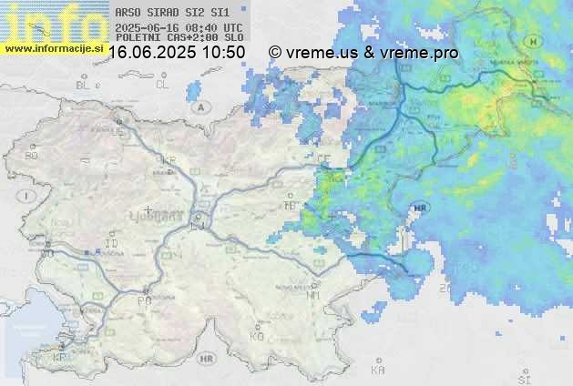 Radarska karta padavin