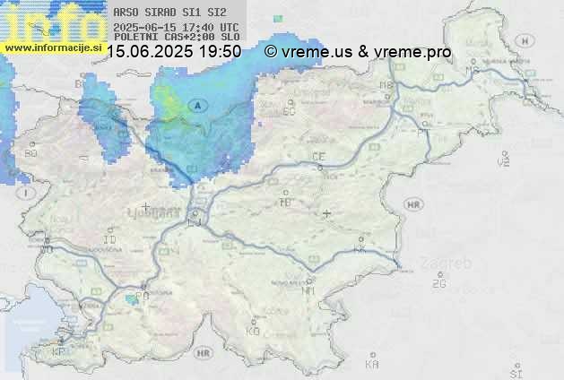 Radarska karta padavin