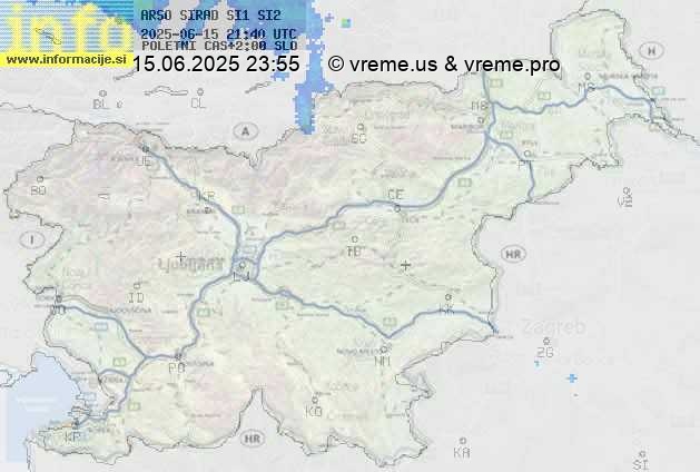 Radarska karta padavin