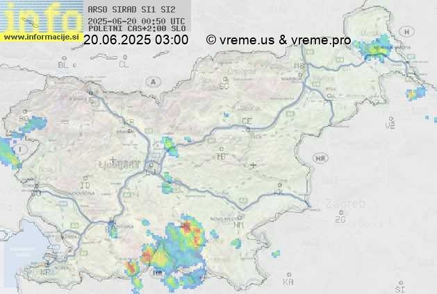 Radarska karta padavin