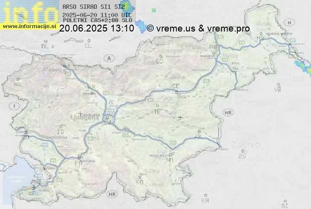 Radarska karta padavin