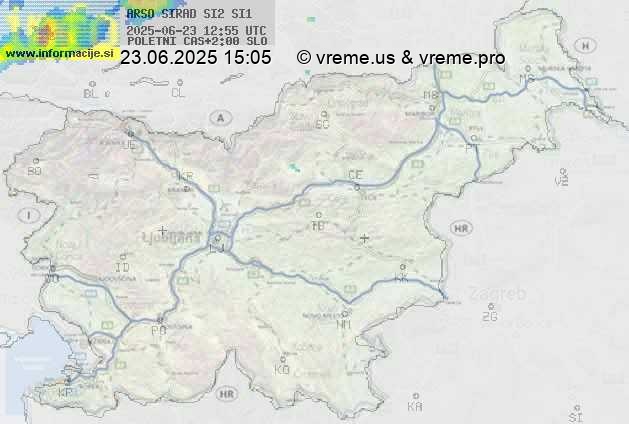 Radarska karta padavin