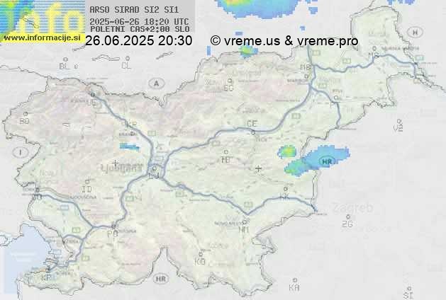 Radarska karta padavin