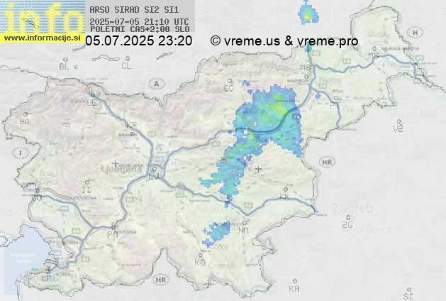 Radarska karta padavin