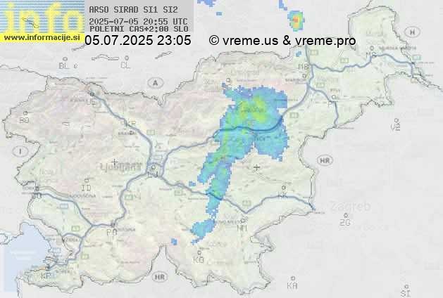 Radarska karta padavin