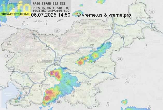 Radarska karta padavin