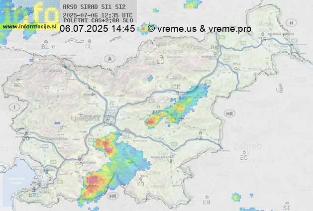 Radarska karta padavin