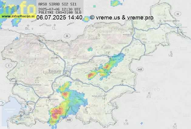 Radarska karta padavin