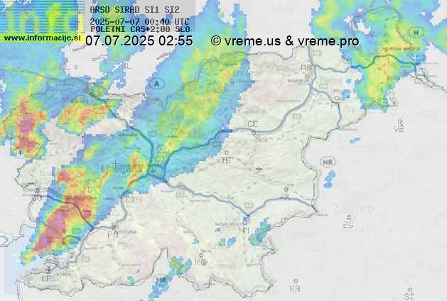 Radarska karta padavin