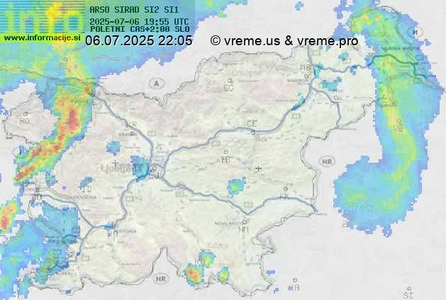 Radarska karta padavin