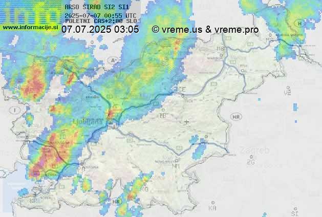 Radarska karta padavin