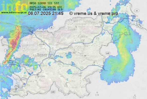 Radarska karta padavin