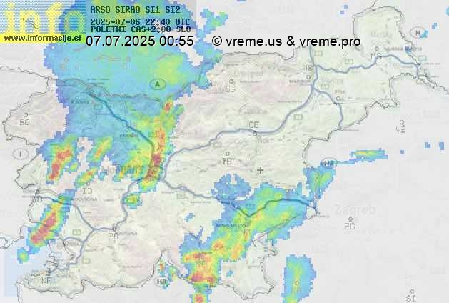 Radarska karta padavin