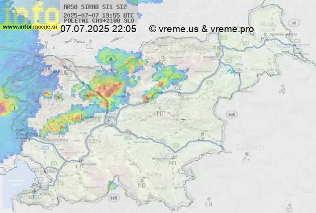 Radarska karta padavin