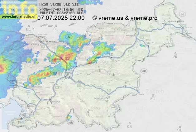 Radarska karta padavin