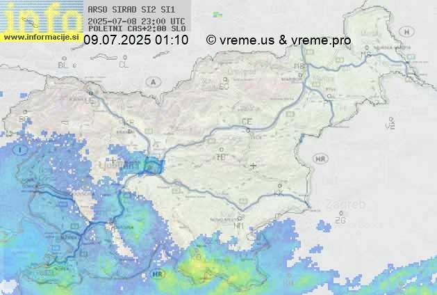 Radarska karta padavin