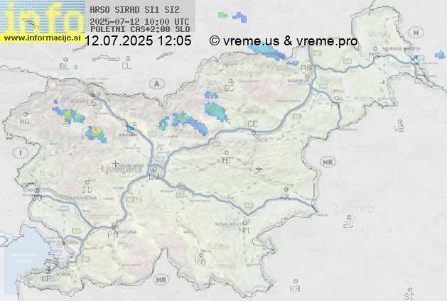Radarska karta padavin