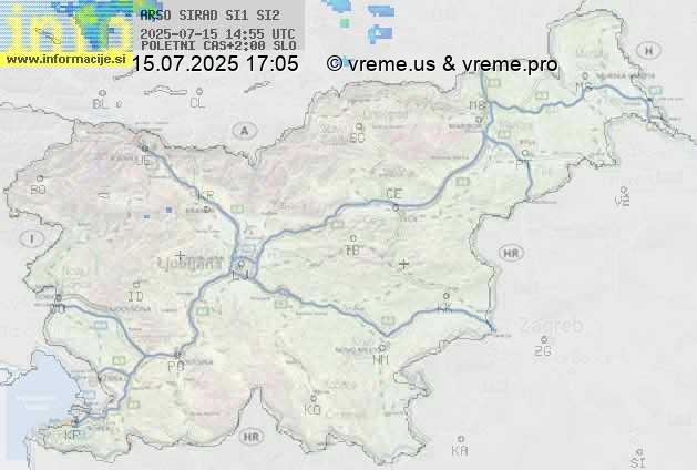 Radarska karta padavin
