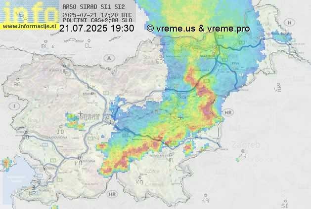 Radarska karta padavin