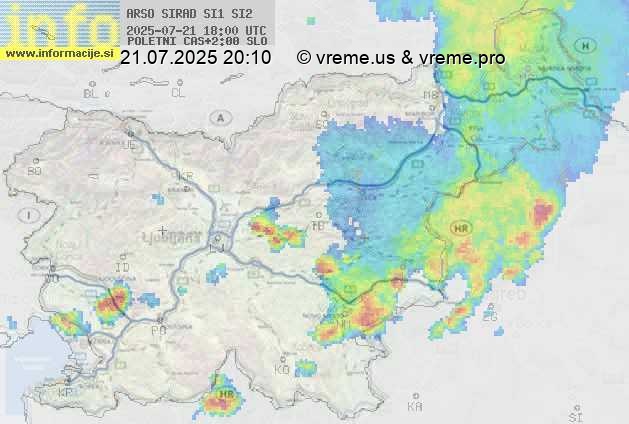 Radarska karta padavin