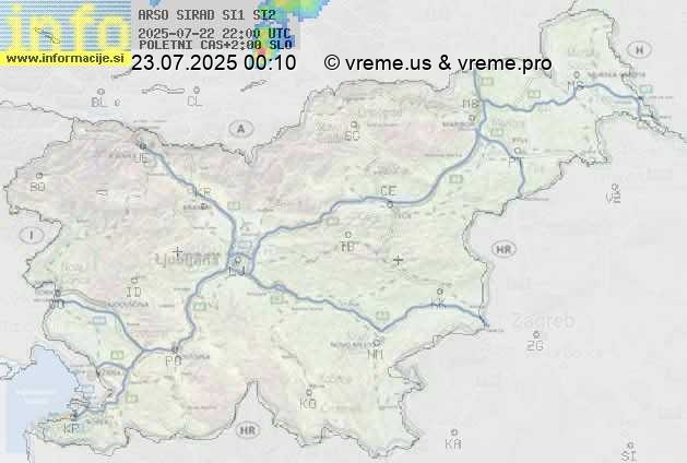 Radarska karta padavin