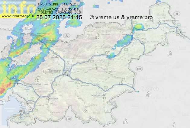 Radarska karta padavin