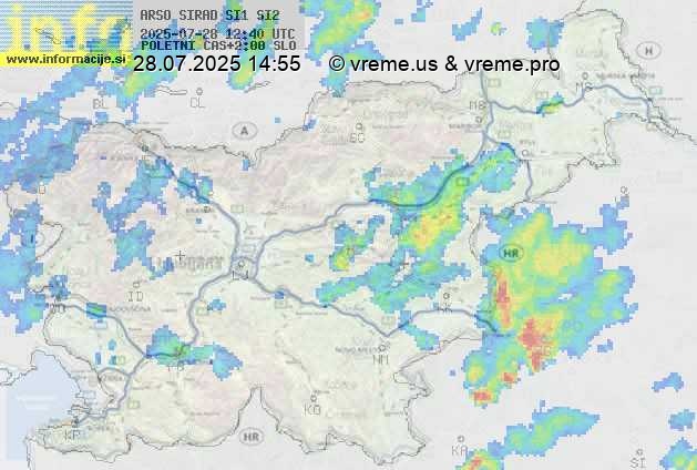 Radarska karta padavin