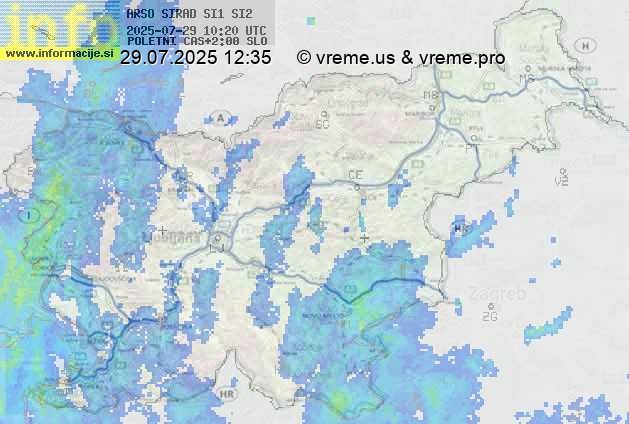 Radarska karta padavin
