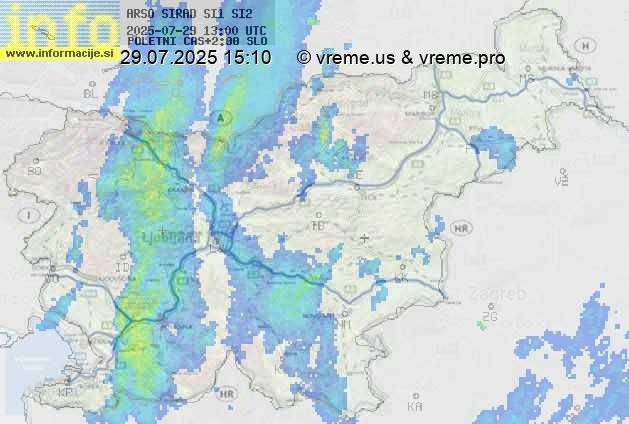 Radarska karta padavin