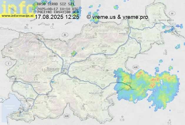 Radarska karta padavin