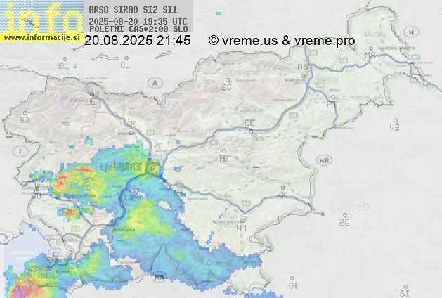 Radarska karta padavin