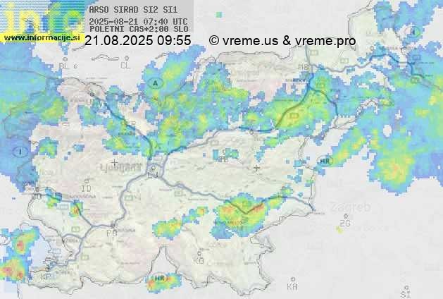 Radarska karta padavin