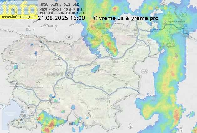 Radarska karta padavin