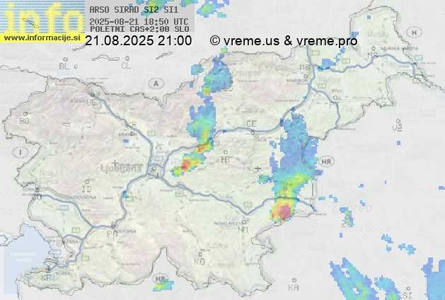 Radarska karta padavin
