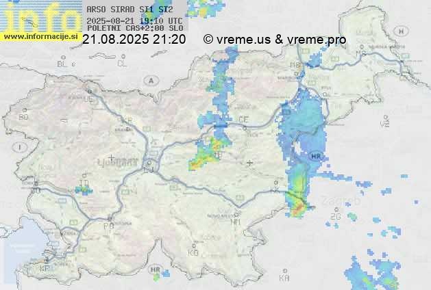 Radarska karta padavin