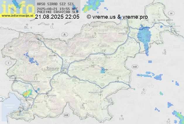 Radarska karta padavin