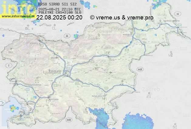 Radarska karta padavin