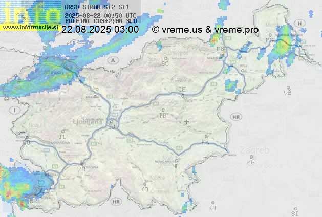 Radarska karta padavin