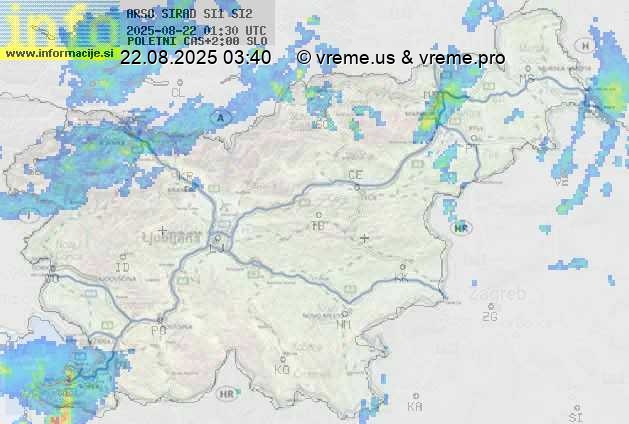 Radarska karta padavin