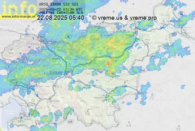 Radarska karta padavin