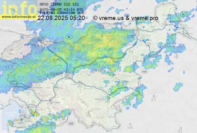 Radarska karta padavin