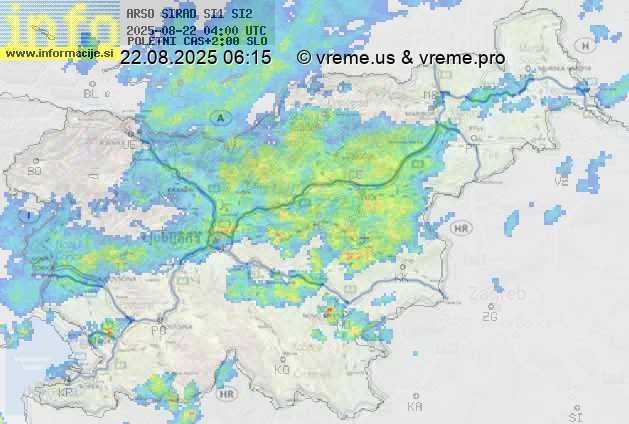 Radarska karta padavin