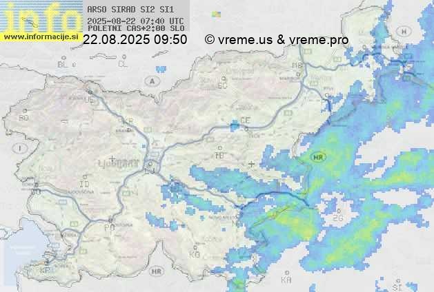 Radarska karta padavin