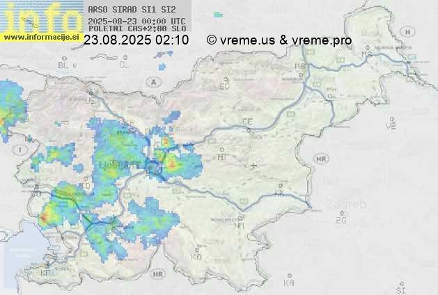 Radarska karta padavin